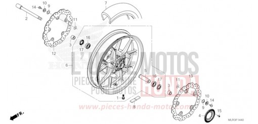 FRONT WHEEL CBR500RAR de 2024